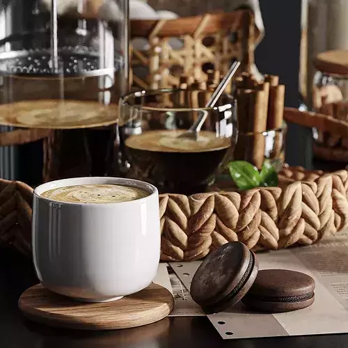 food set02 3D model 4