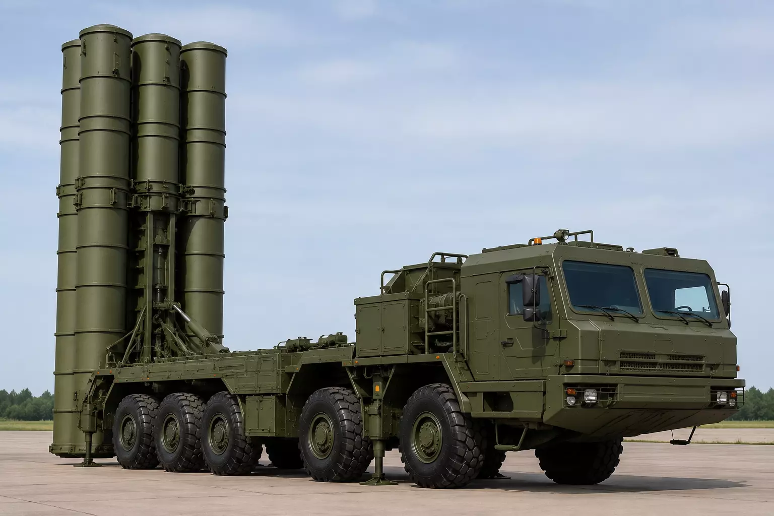 S- 500 Launcher Truck Military Vehicle STL for 3D Printing 3D print model