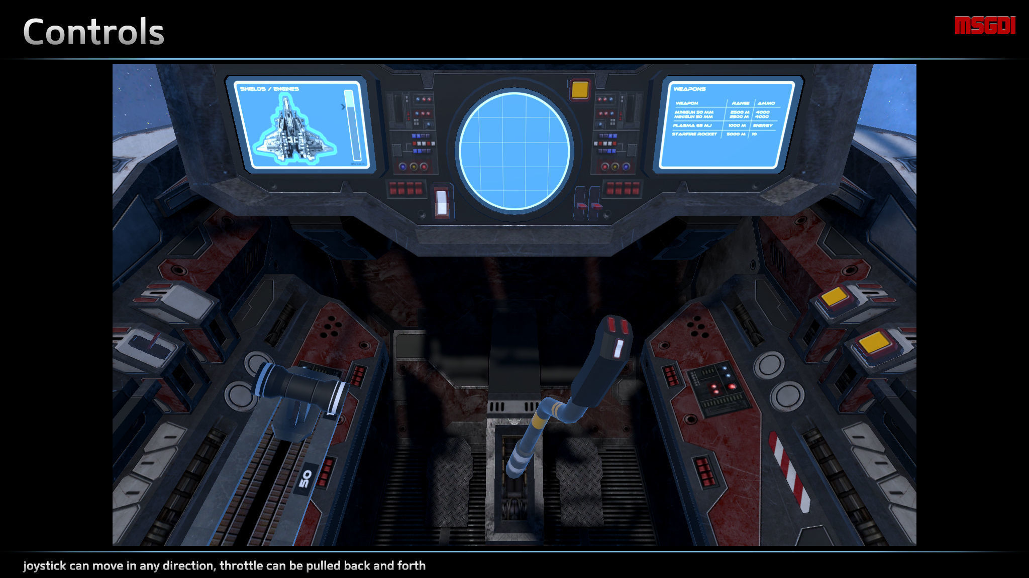 Spaceship Cockpit II Low-poly 3D model_4