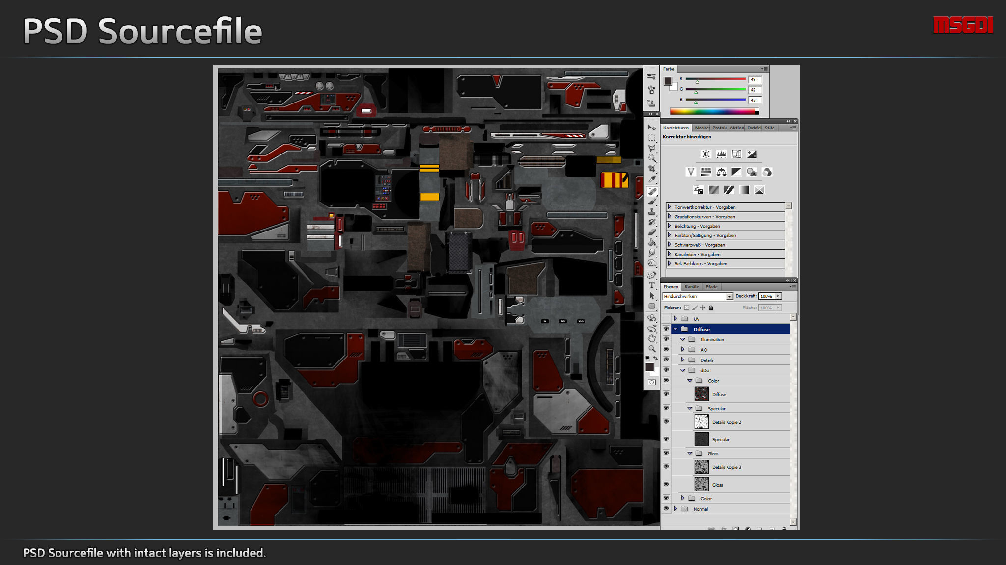 Spaceship Cockpit II Low-poly 3D model_5