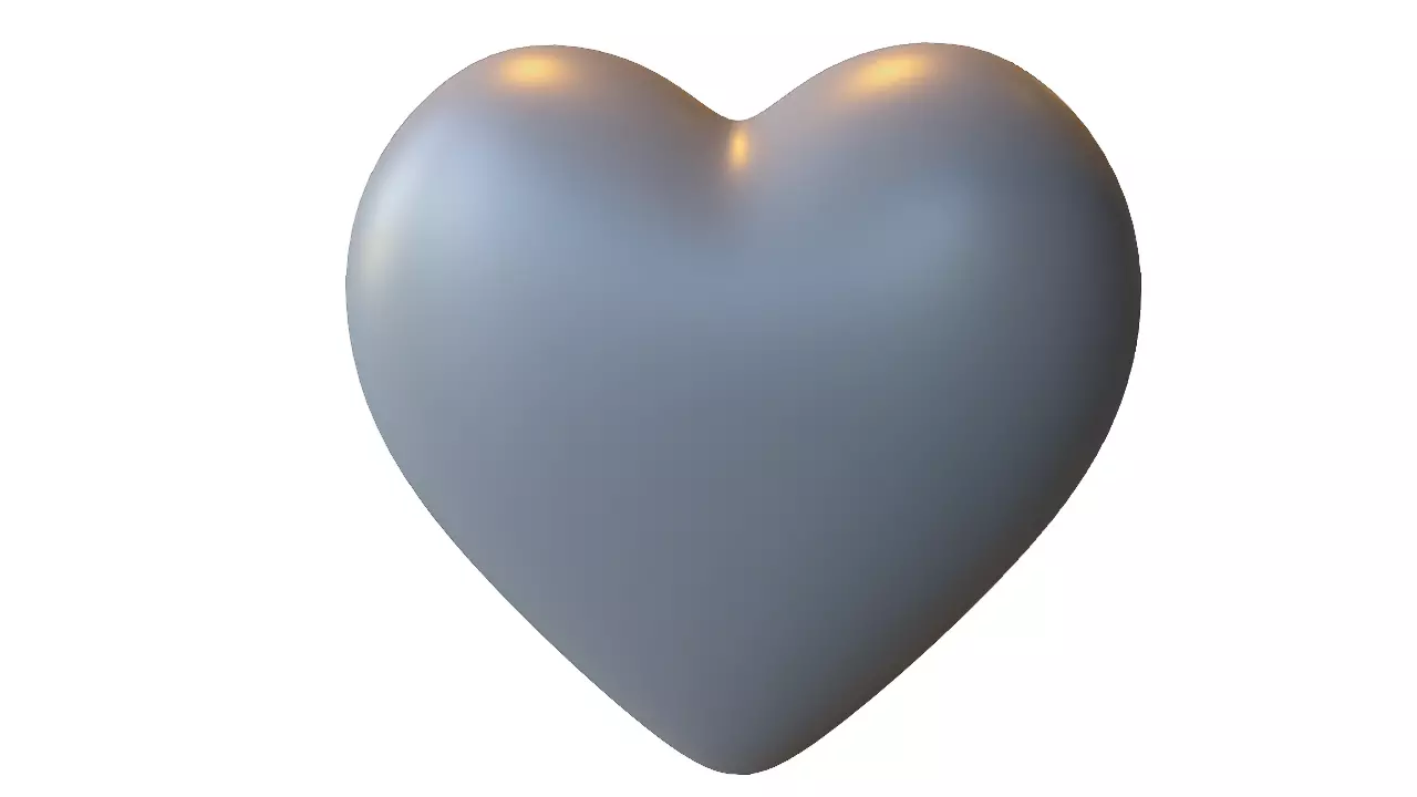 Heart Shape Low-poly 3D model
