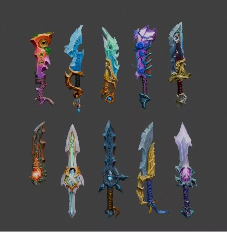 armas para videojuegos Free 3D model