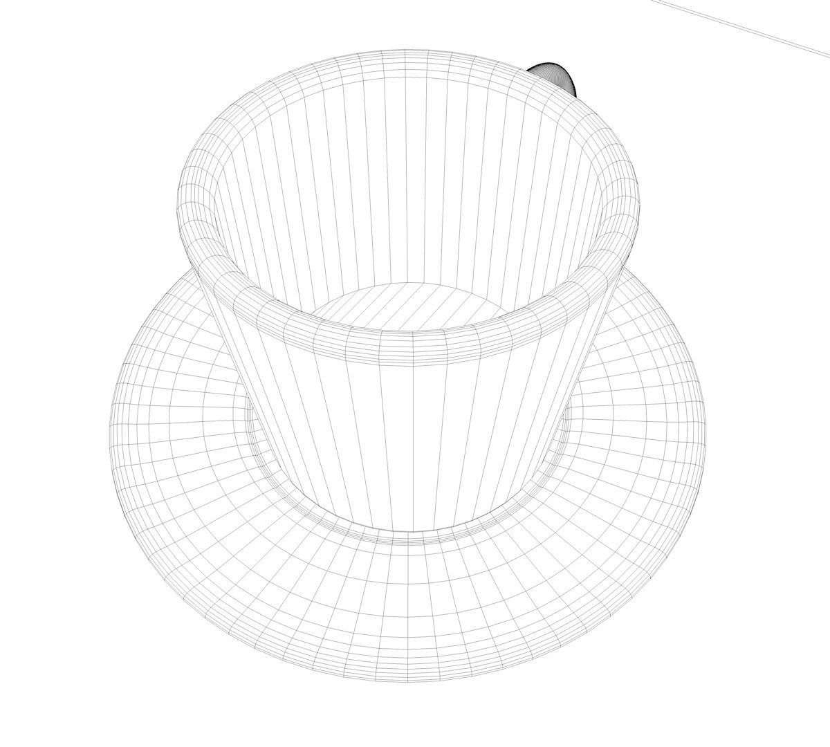 Table two wooden tables with glass top 3D model_5