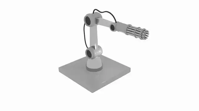  Gun Robot Arm  3D model