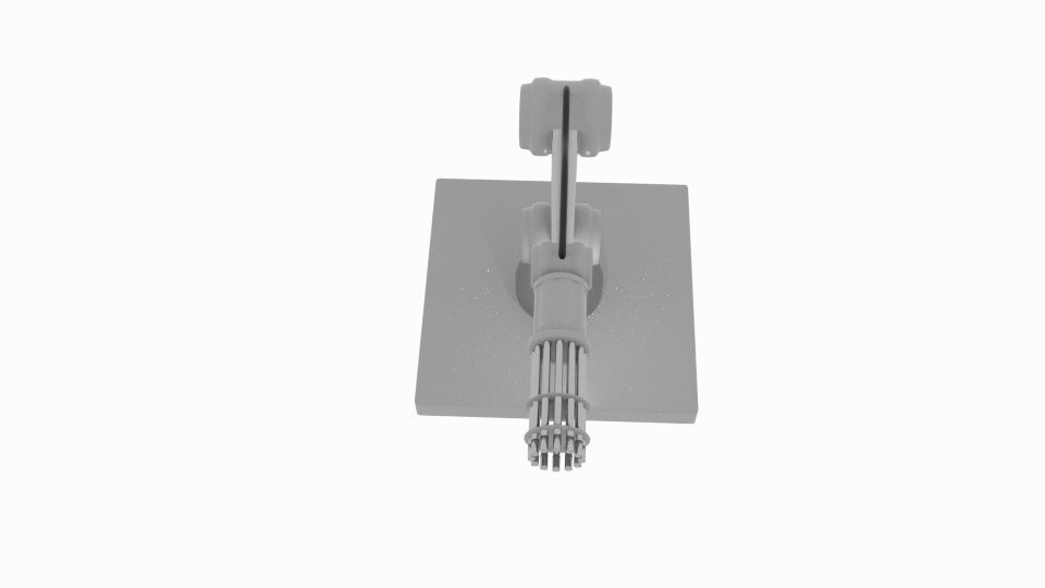  Gun Robot Arm  3D model_1