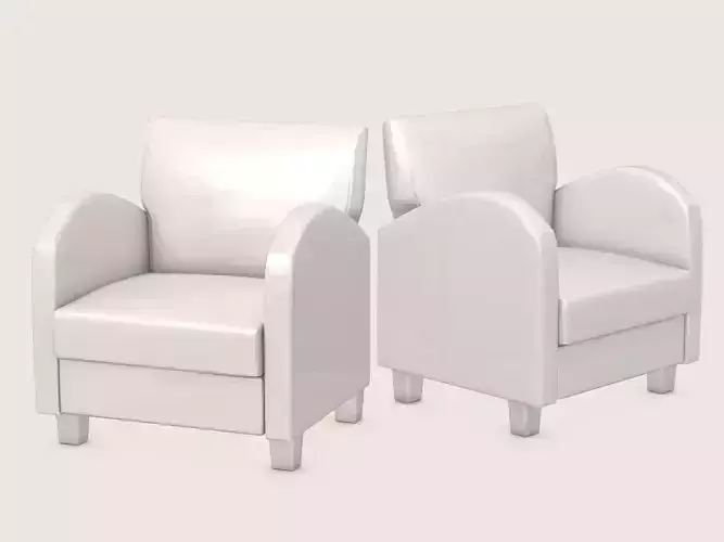 Armchair Low Poly chair