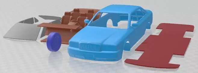 Nissan President 1998 Printable Car 3D print model
