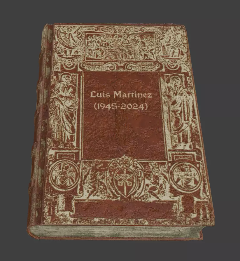 Old and Antique Leather Book Open Close Animation Low-poly 3D model