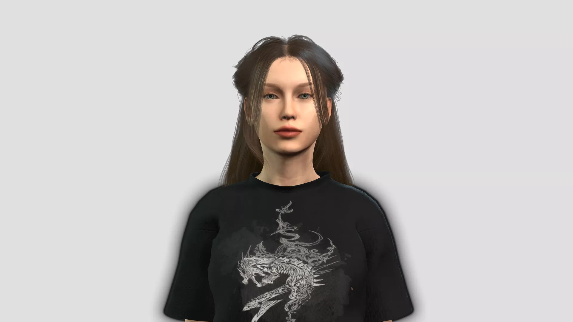 Female Character Model 3D model