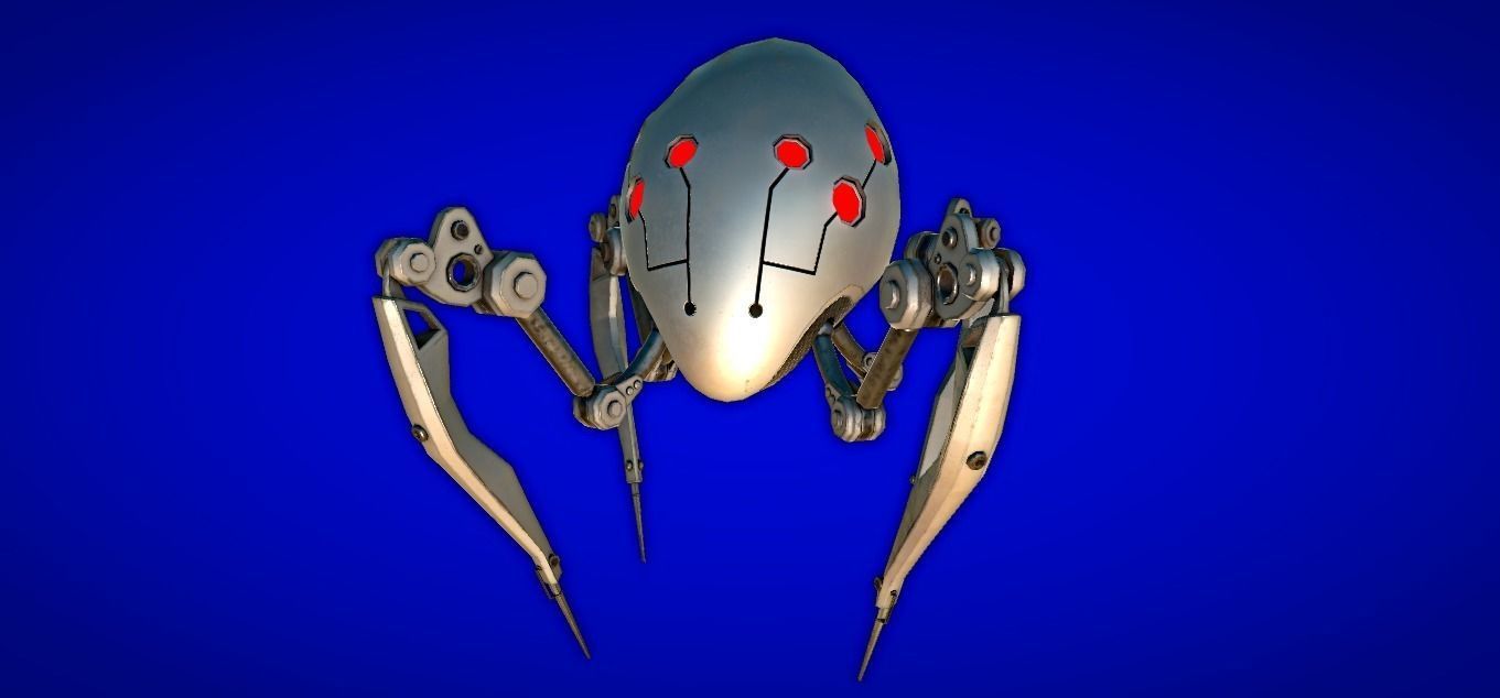 Recon Spider Low-poly 3D model_16