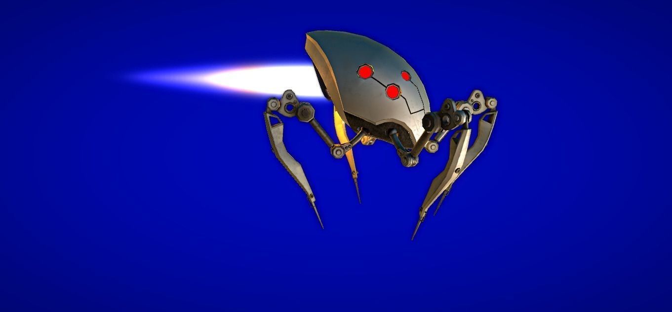 Recon Spider Low-poly 3D model_5