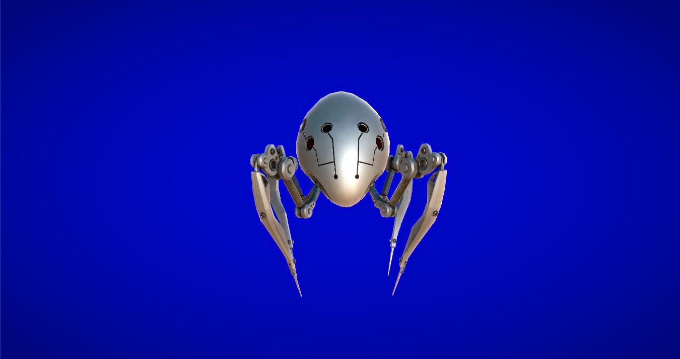 Recon Spider Low-poly 3D model_2
