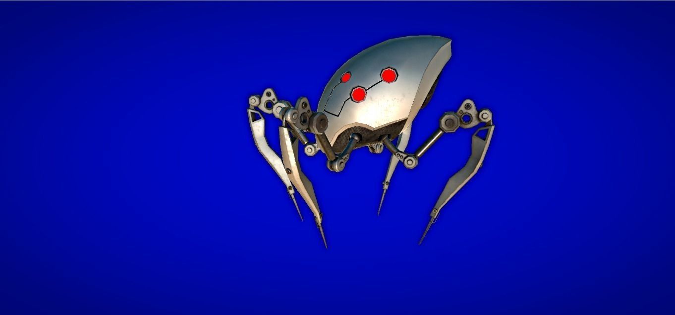 Recon Spider Low-poly 3D model_12