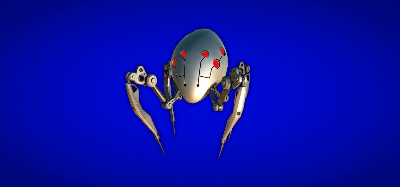 Recon Spider Low-poly 3D model_14