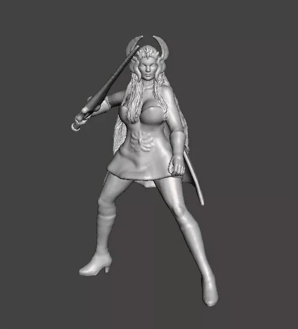 SHERA MINIATURE MODEL FIGURE FOR FANTASY GAMES RPG DND 3D print model