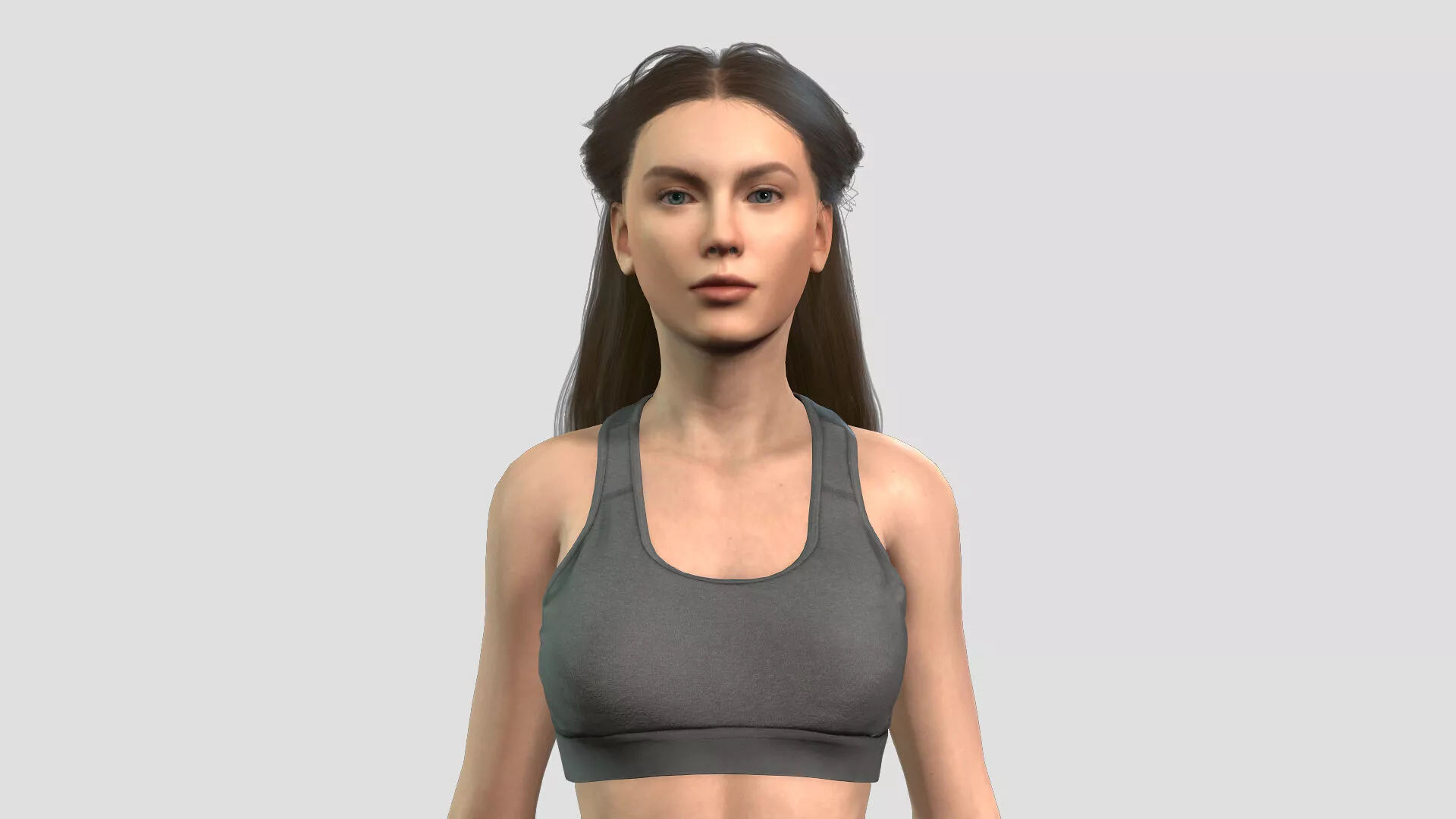 Beautiful Girl Character 3D model
