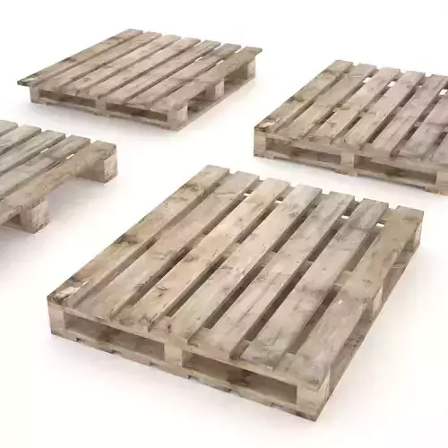 European wood pallet - 01 Low-poly 3D model