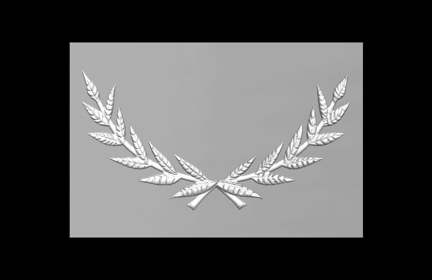 Laurel Wreath 3D print model_1