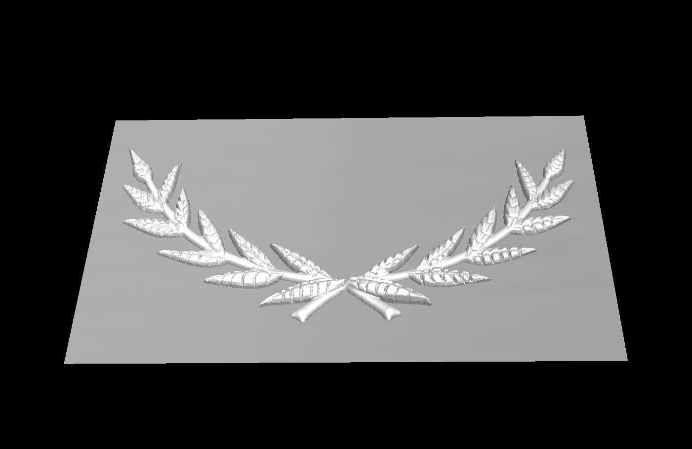 Laurel Wreath 3D print model_4