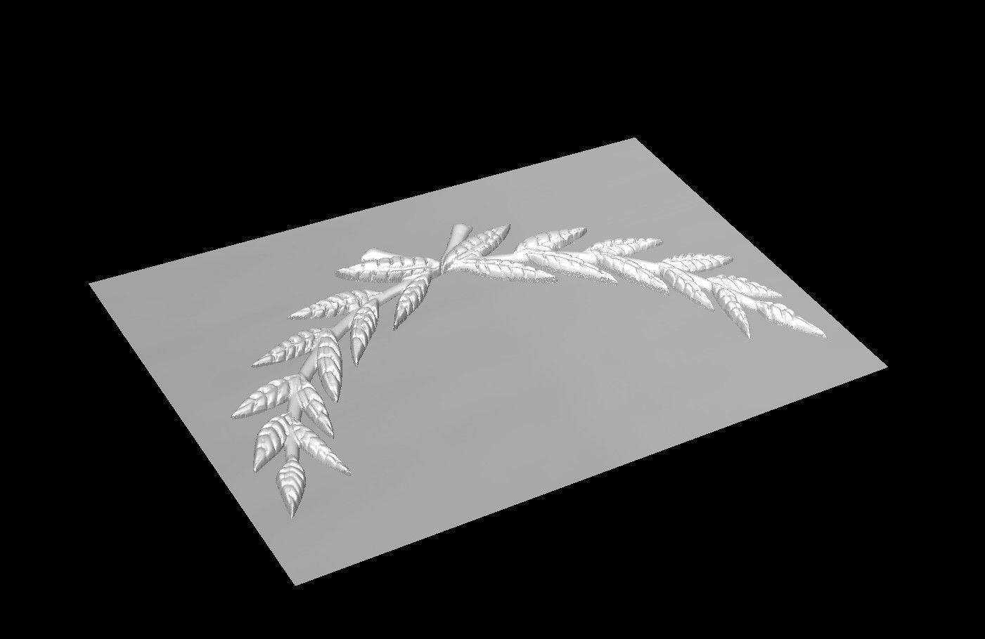 Laurel Wreath 3D print model_2