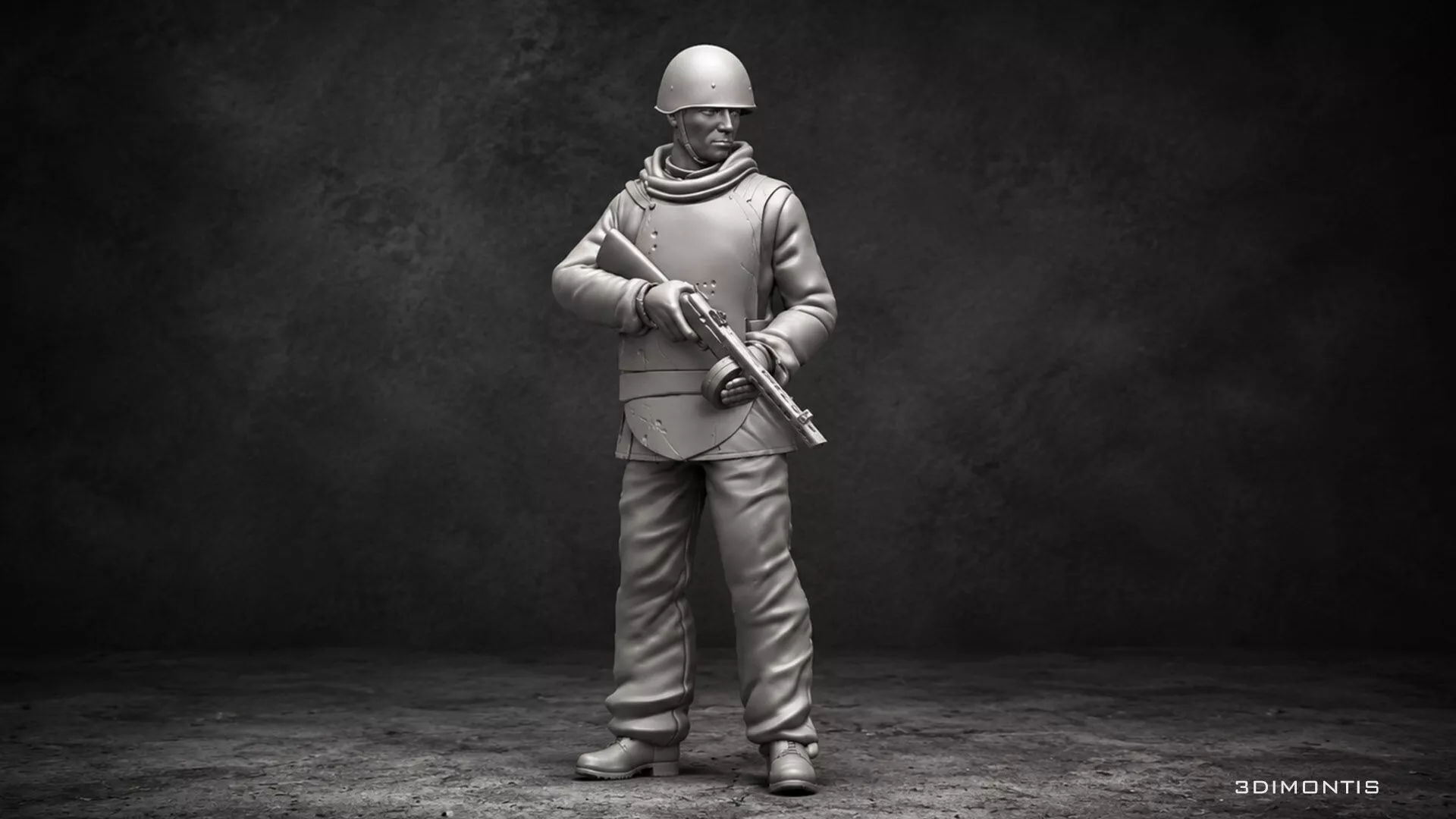 WW2 Soviet Red Army Soldier STL Pack 16 Scale USSR Infantry 3D print model