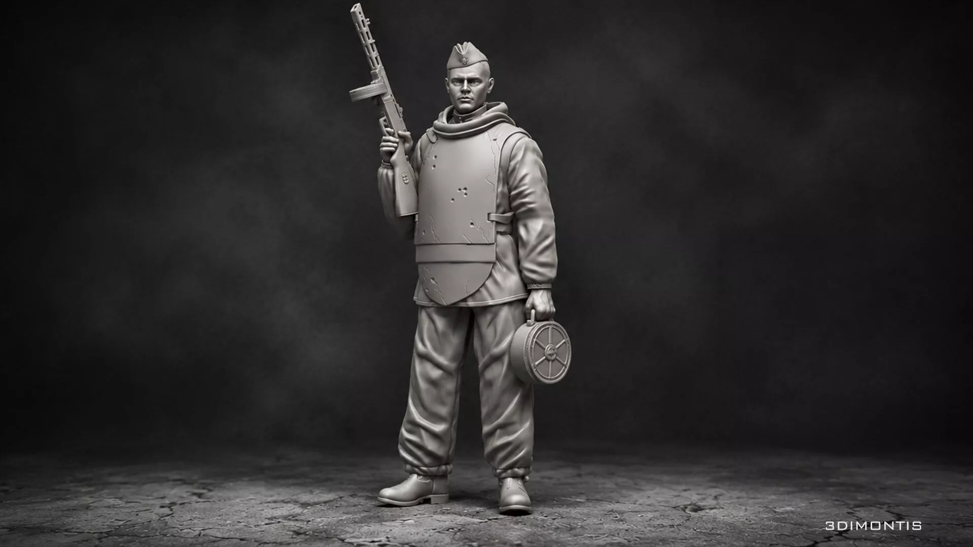 WW2 Soviet Red Army Soldiers STL Pack 16 Scale USSR Infantry 3D print model