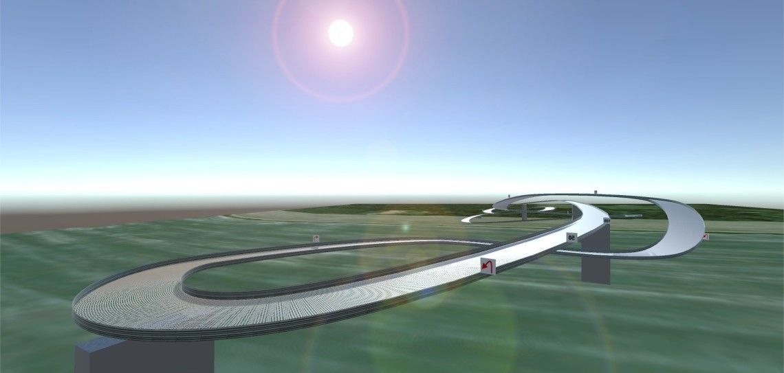 Sky Track - Pack Low-poly 3D model_9