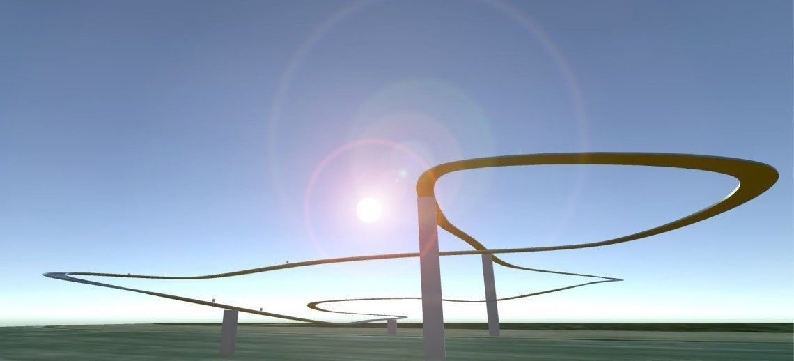 Sky Track - Pack Low-poly 3D model_8