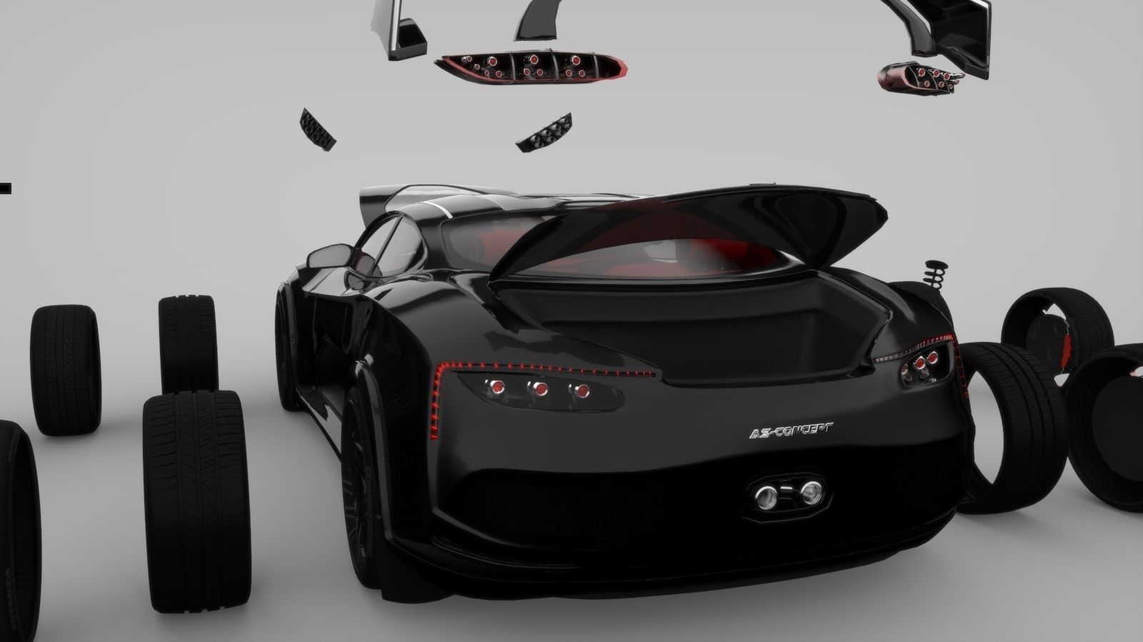 Affekta Shayleen Concept sport car with lots of TuningParts 3D model_8