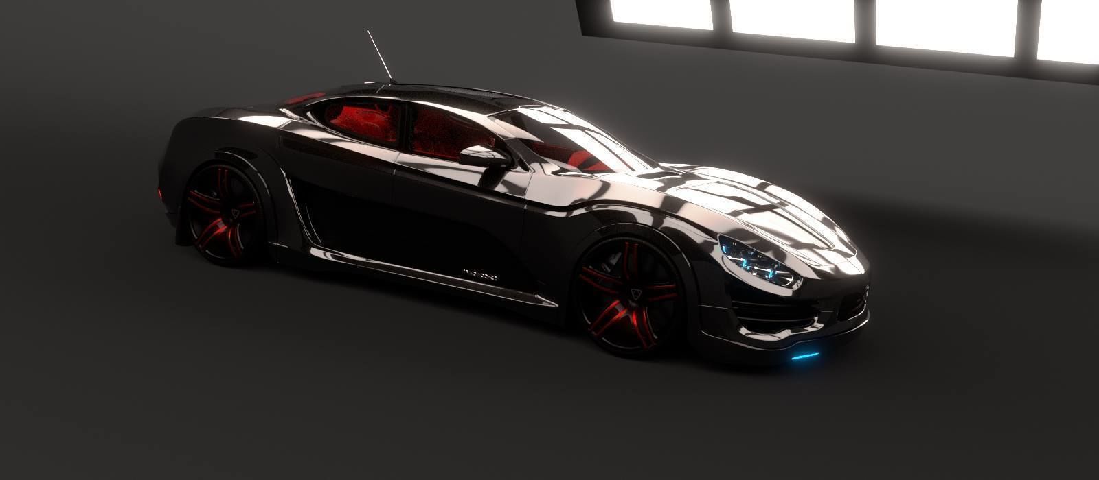Affekta Shayleen Concept sport car with lots of TuningParts 3D model_15