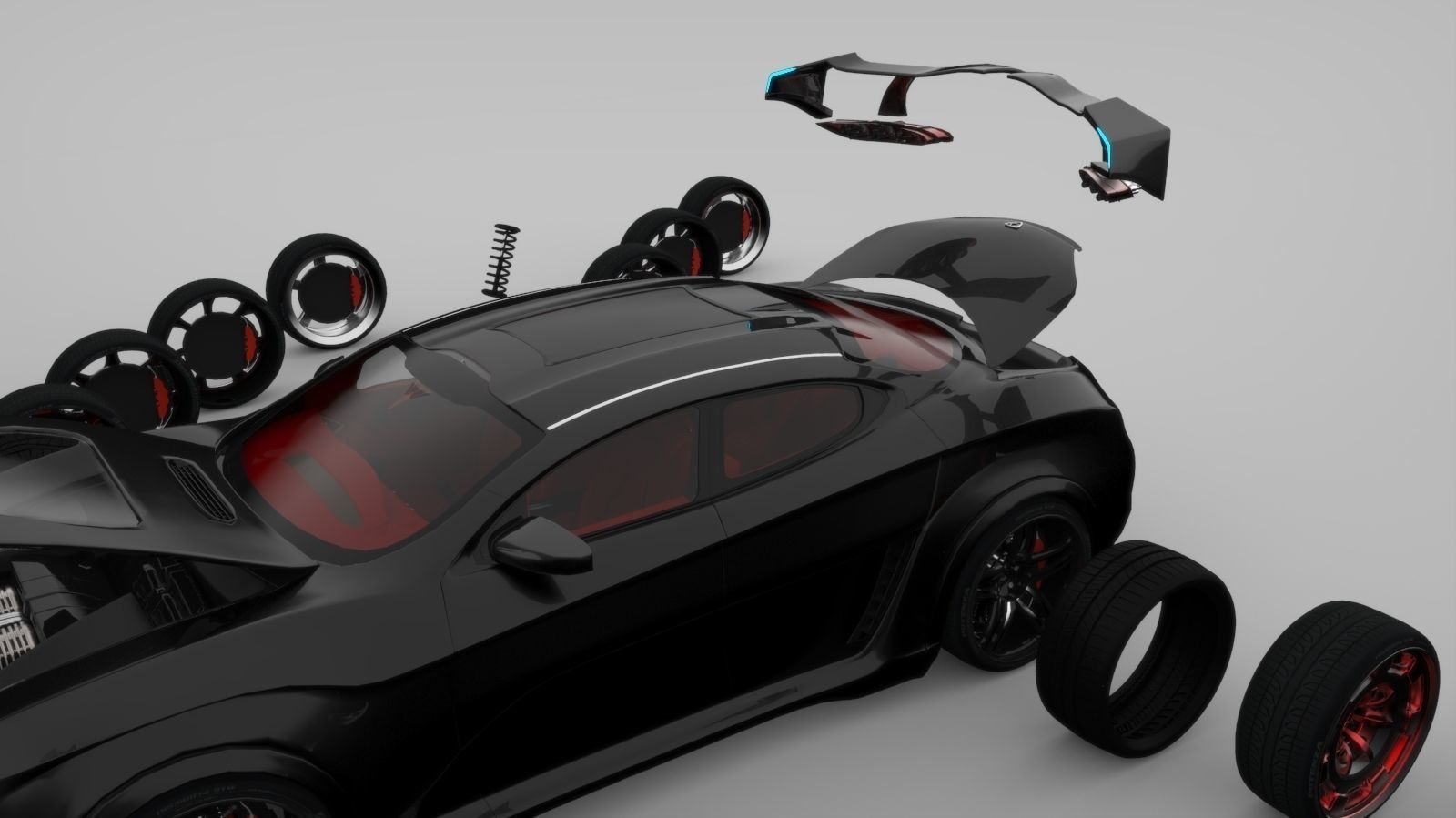 Affekta Shayleen Concept sport car with lots of TuningParts 3D model_7