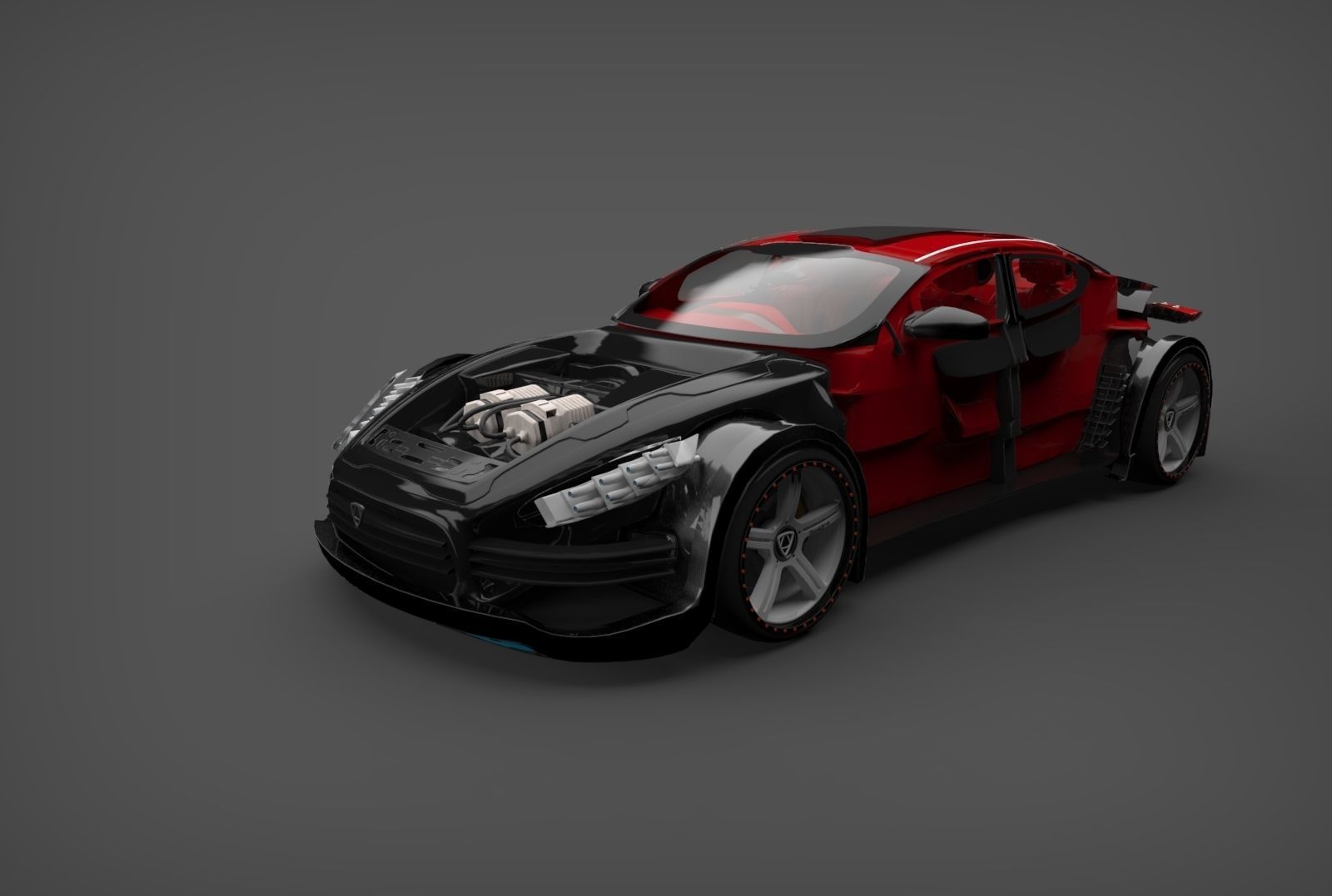 Affekta Shayleen Concept sport car with lots of TuningParts 3D model_14
