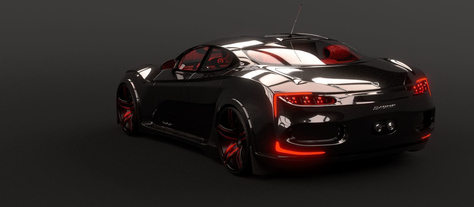 Affekta Shayleen Concept sport car with lots of TuningParts 3D model_16