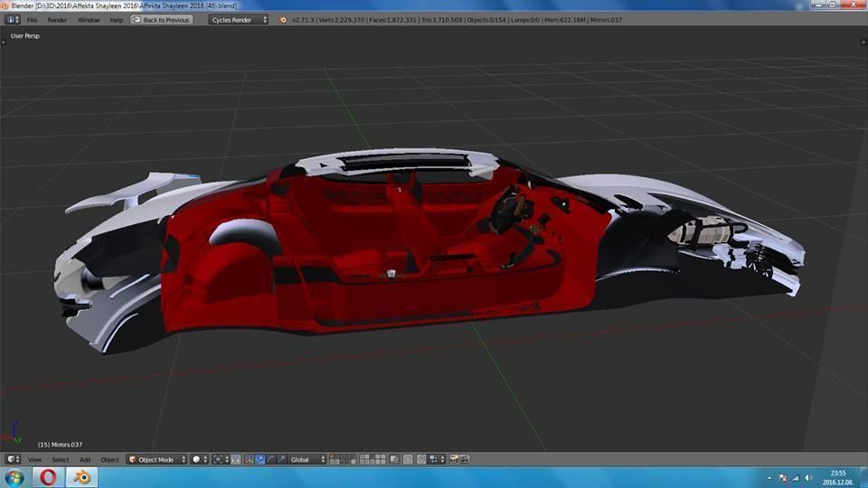 Affekta Shayleen Concept sport car with lots of TuningParts 3D model_23