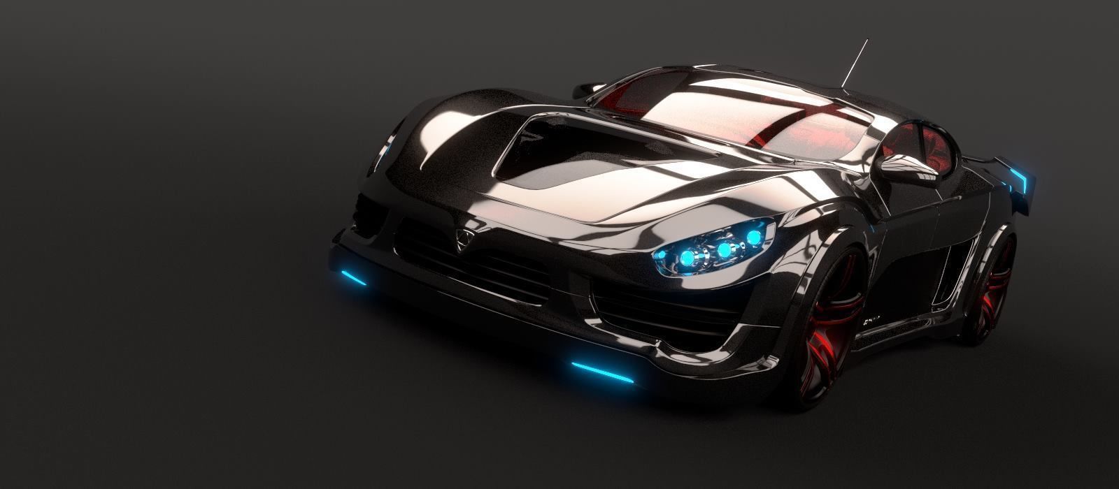 Affekta Shayleen Concept sport car with lots of TuningParts 3D model_11