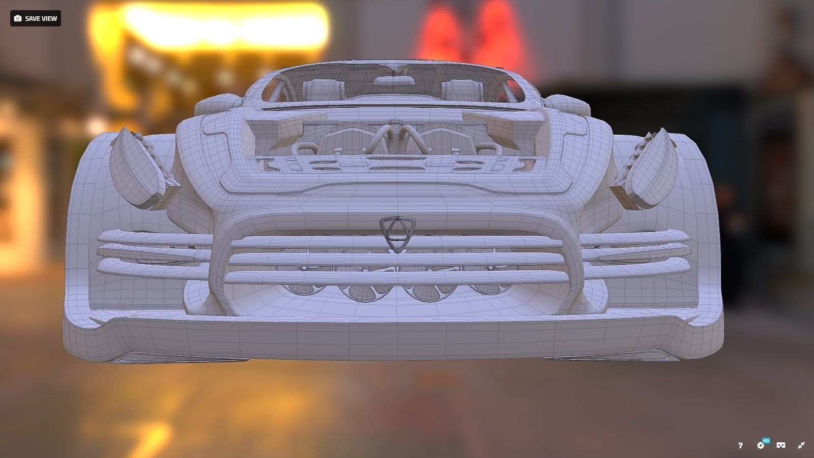 Affekta Shayleen Concept sport car with lots of TuningParts 3D model_29