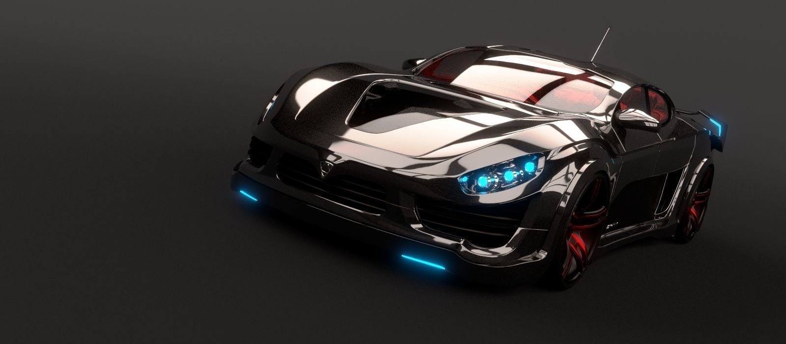 Affekta Shayleen Concept sport car with lots of TuningParts 3D model_12