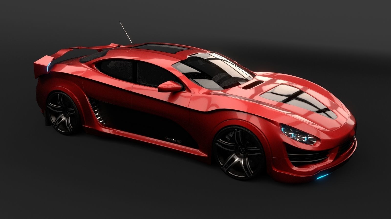 Affekta Shayleen Concept sport car with lots of TuningParts 3D model_19