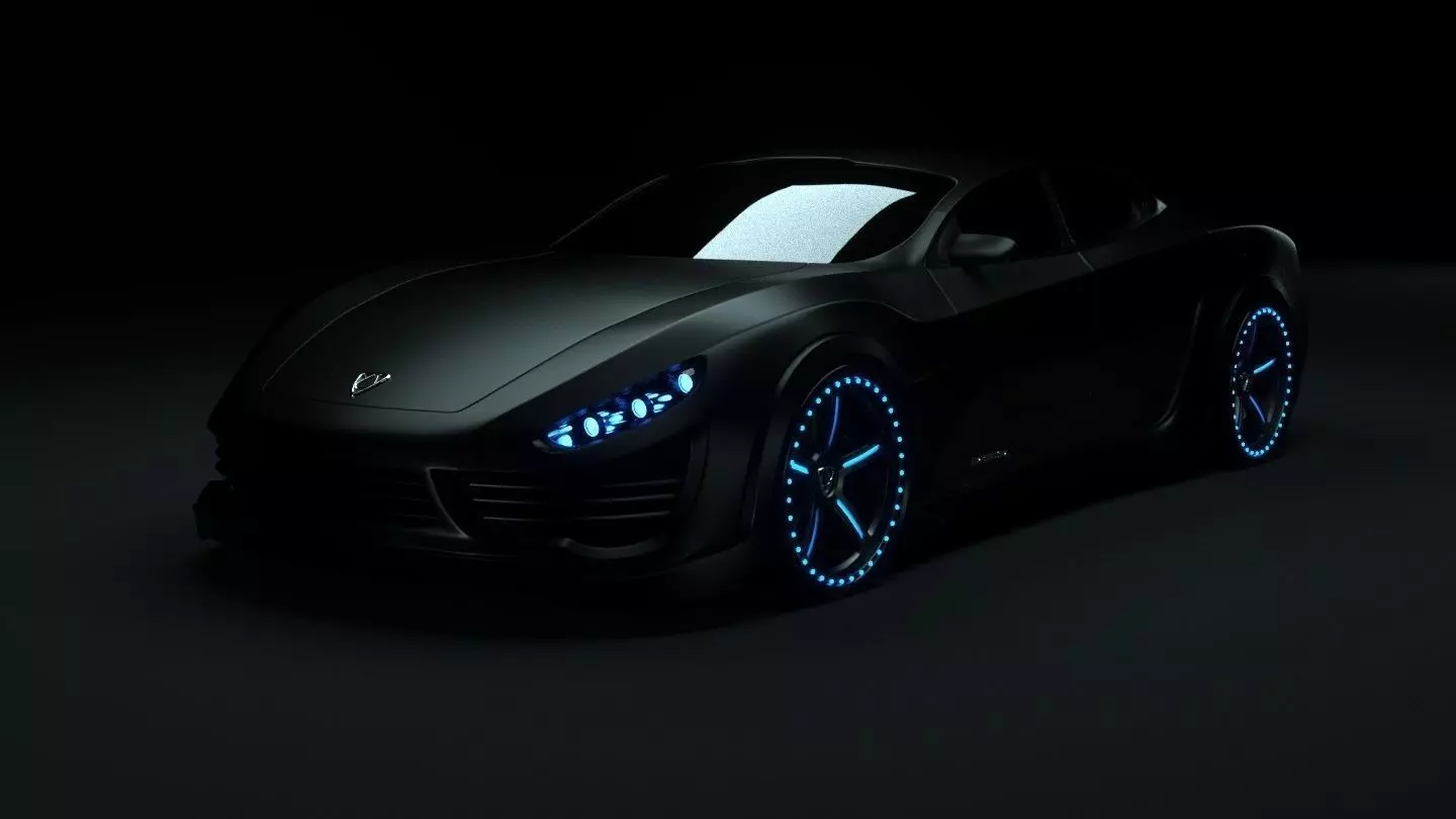 Affekta Shayleen Concept sport car with lots of TuningParts 3D model_0