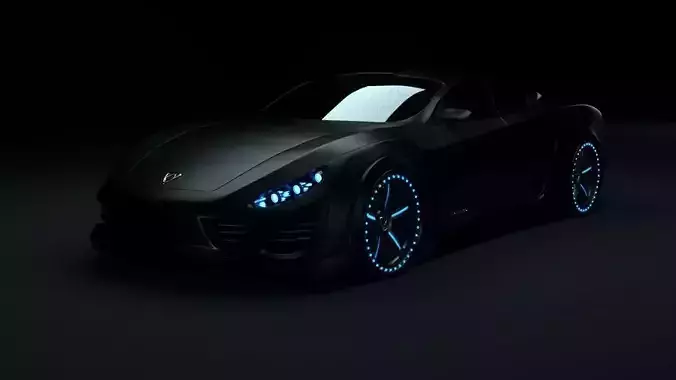 Affekta Shayleen Concept sport car with lots of TuningParts 3D model