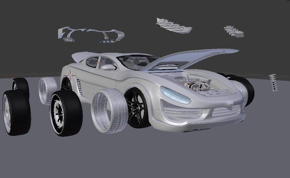 Affekta Shayleen Concept sport car with lots of TuningParts 3D model_39