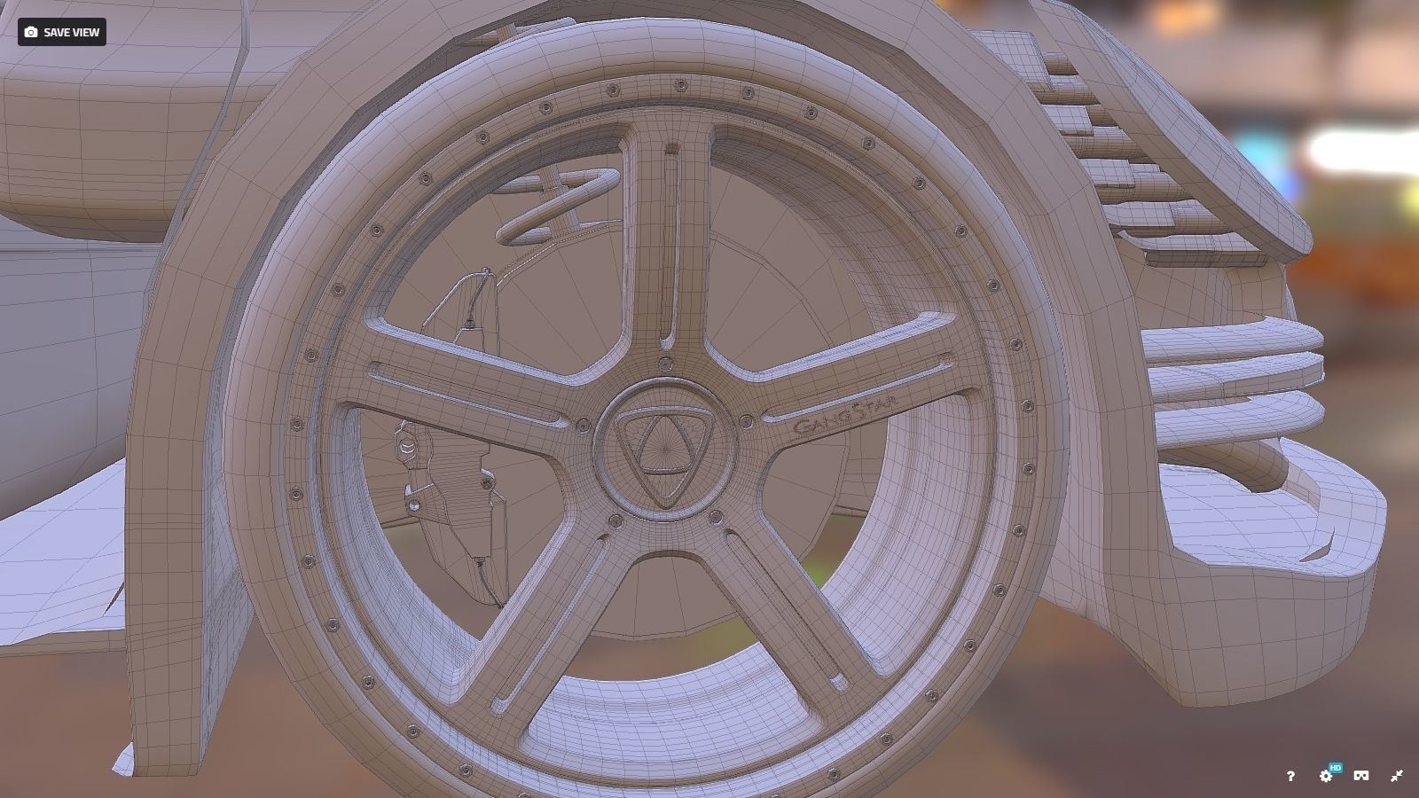 Affekta Shayleen Concept sport car with lots of TuningParts 3D model_38