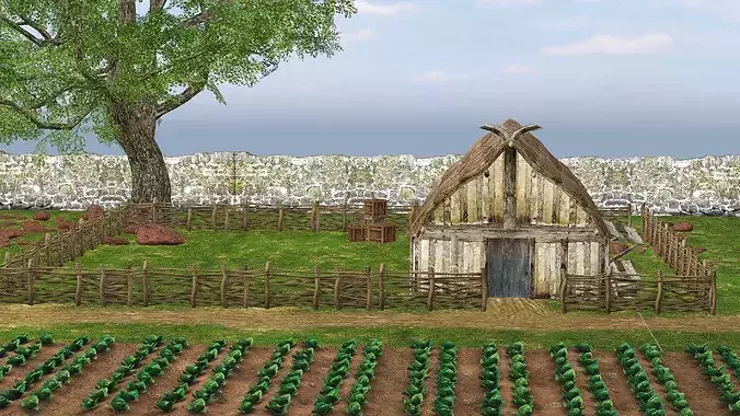 Modular Medieval Village - Blender Project 02 Low-poly 3D Model Low-poly 3D model 2