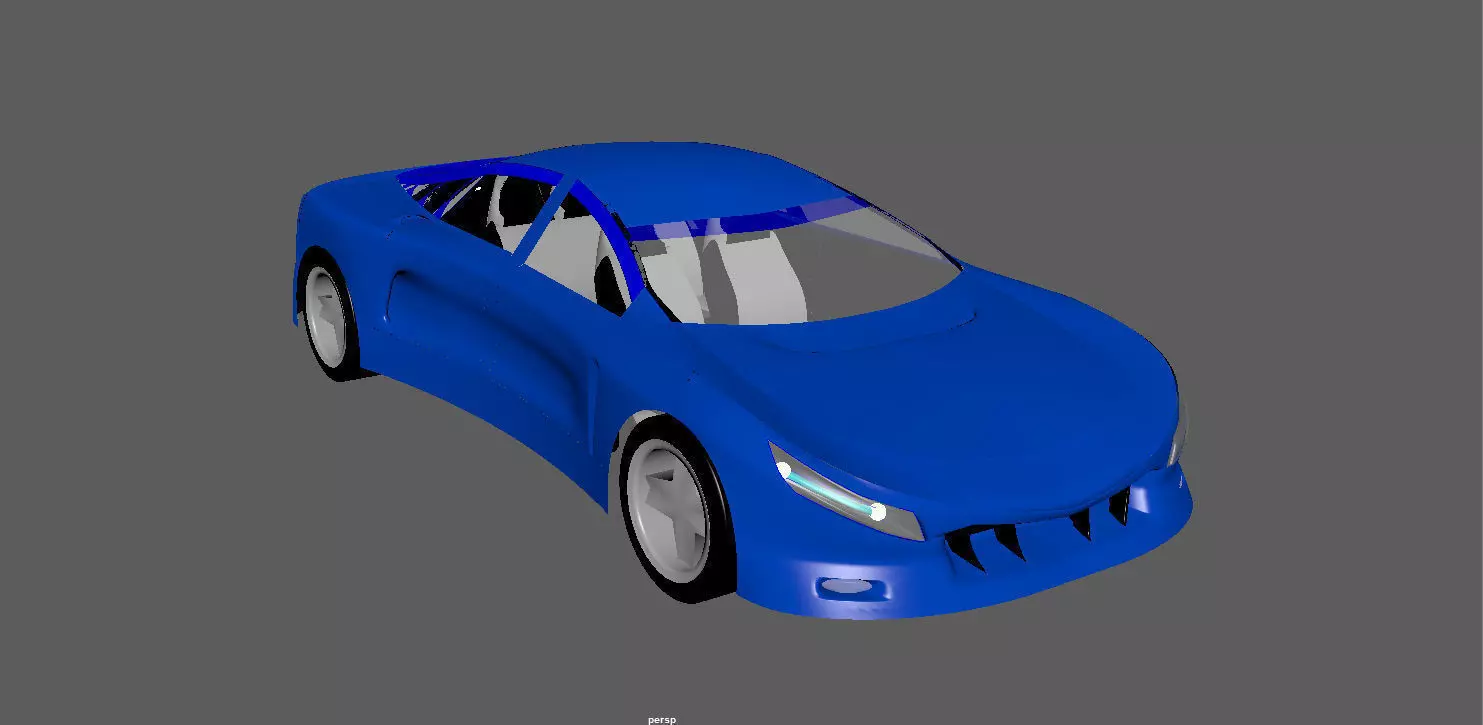 one of my concept cars Free 3D model