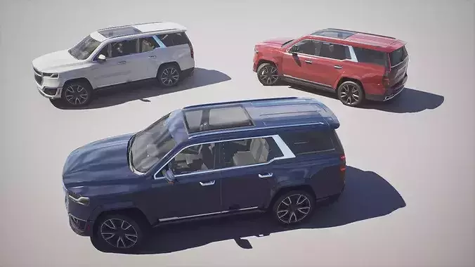 Luxury SUV - Game Ready Low-poly 3D model