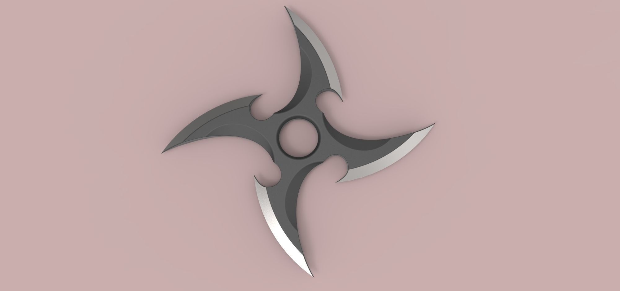 Shuriken sword 3D model_9
