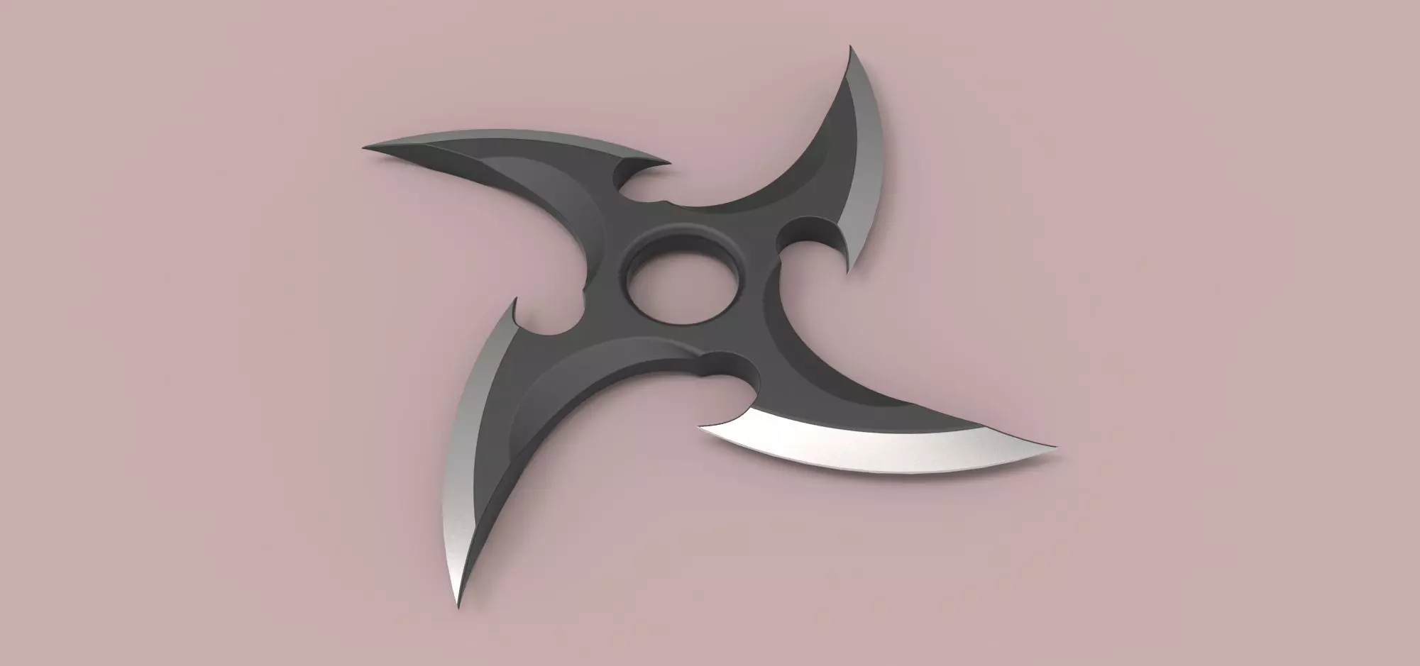 Shuriken sword 3D model_0