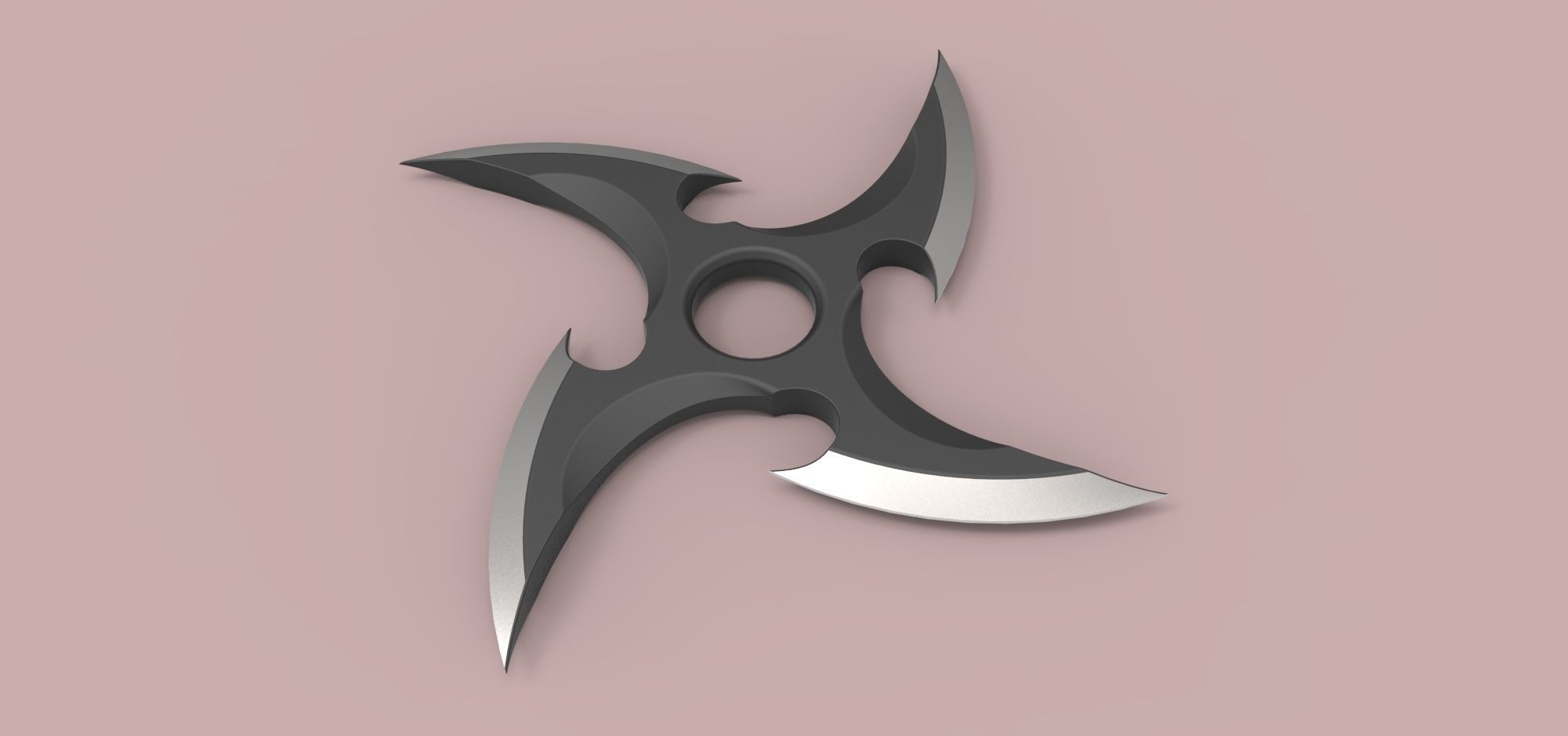 Shuriken sword 3D model_5