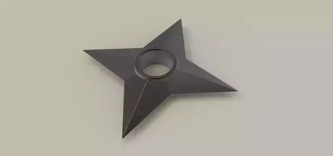 Shuriken 2 star 3D model