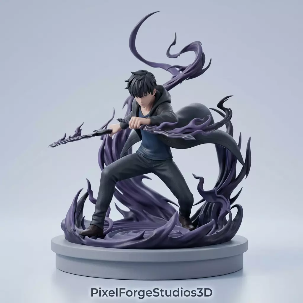 Solo Leveling SungJinWoo 3D Printable Model STL 3MF 3D print model